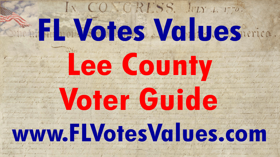 Lee County Voter Guide Local State | Florida Votes Values