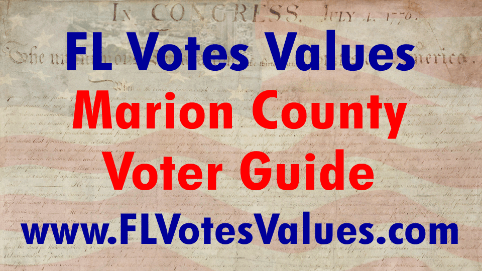 Marion County Voter Guide Florida Votes Values